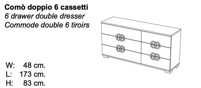 Prestige 6-Drawer Double Dresser