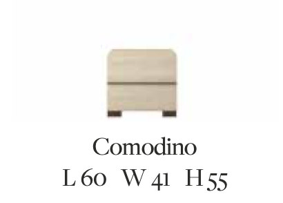 Perla 2-Drawer Nightstand