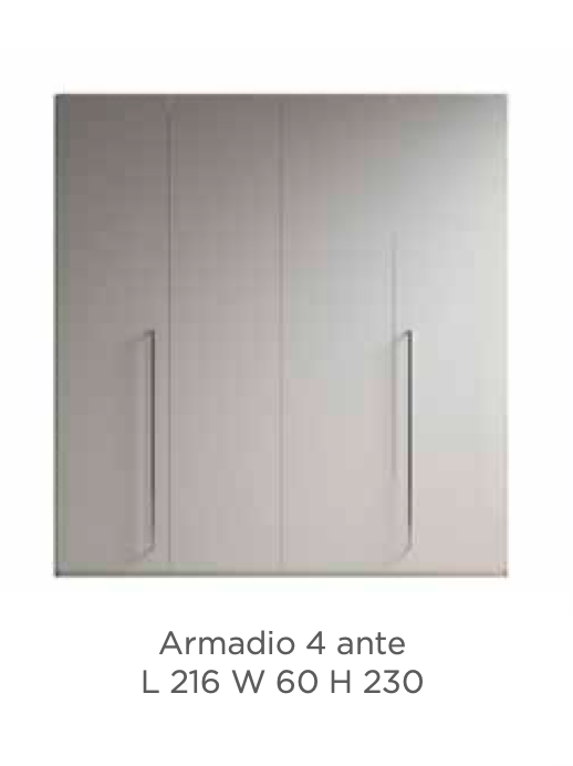 Treviso 4-Door Armoire