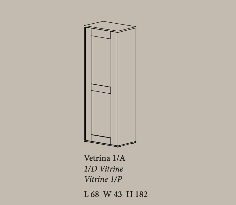 Futura 1-Door Curio