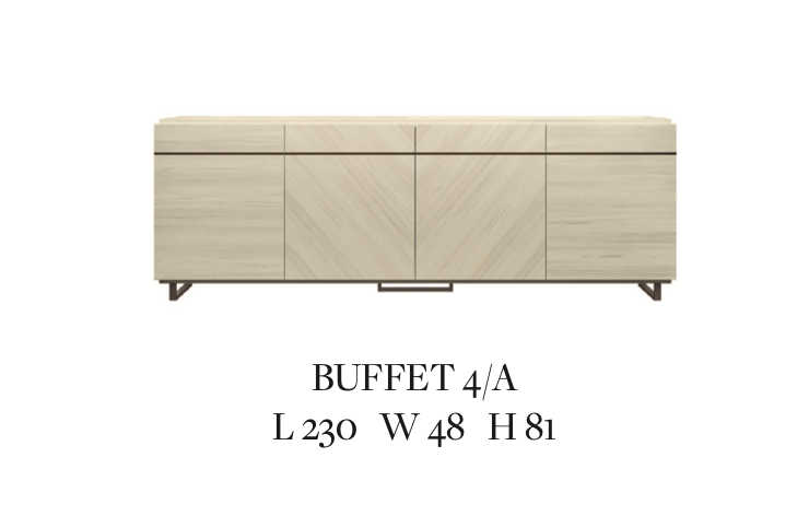 Perla 4-Door Buffet