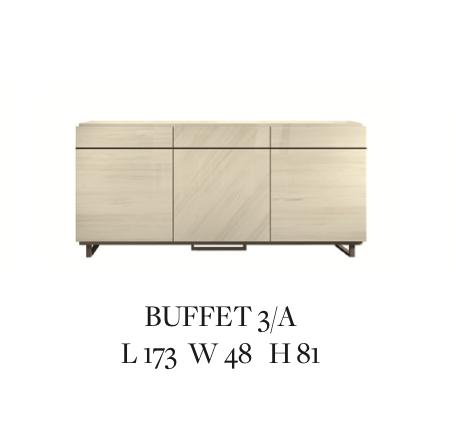 Perla 3-Door Buffet