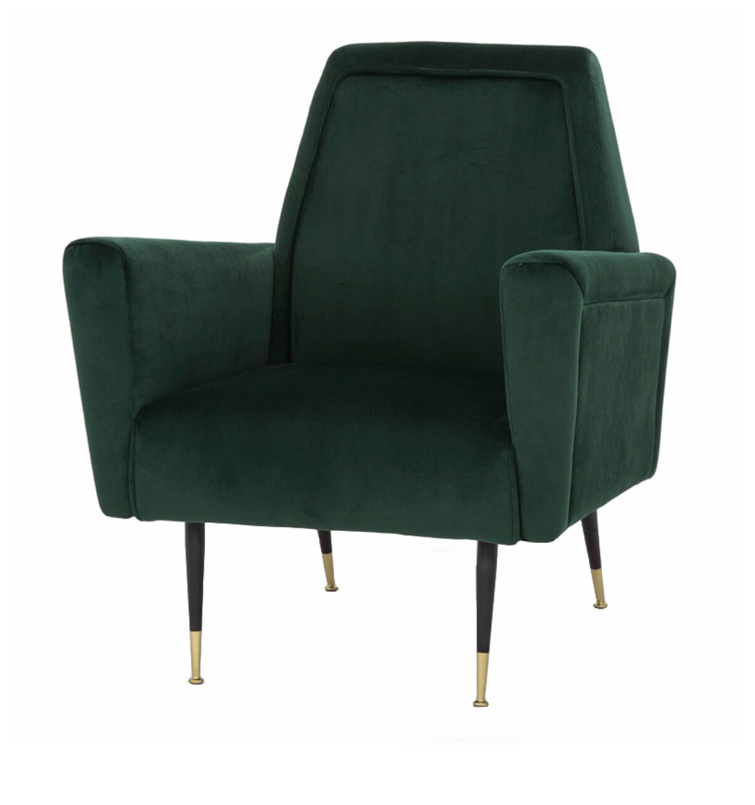 Victor Emerald Green Accent Chair Urban Manor
