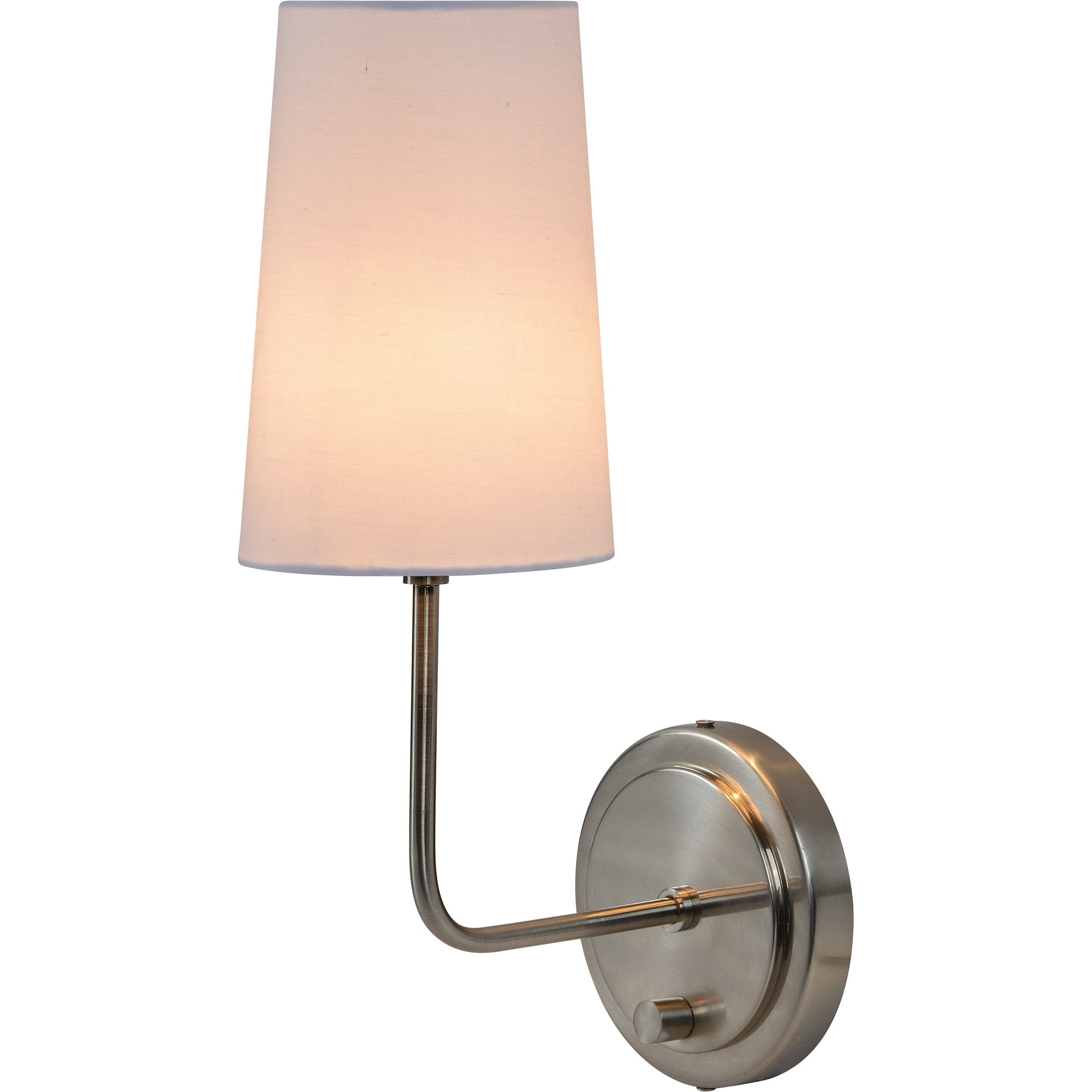 Hydra 8" Iron - Satin Nickel Plated Wall Light