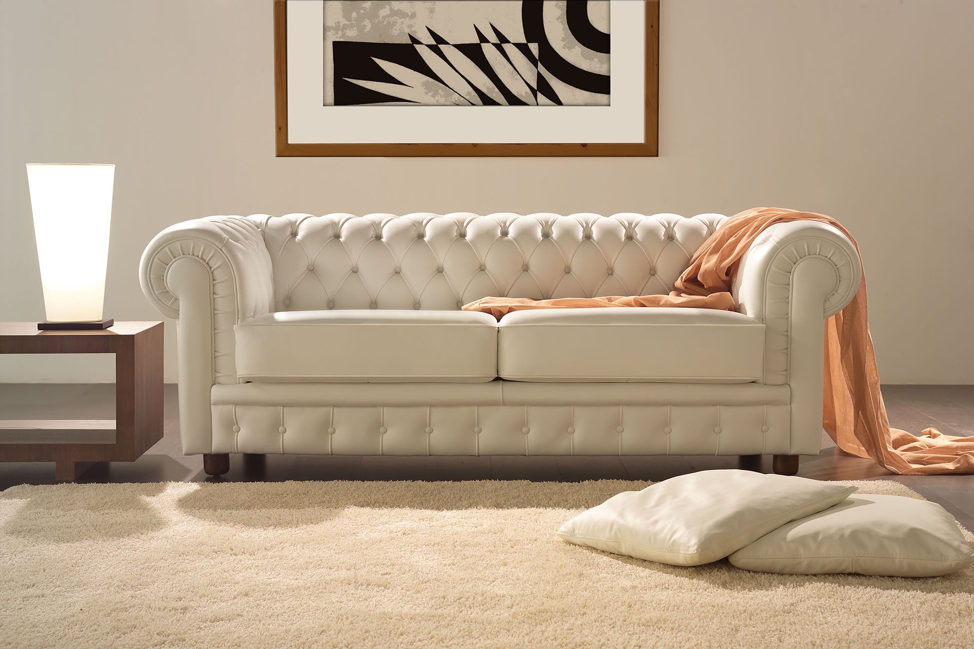 Sir William 2-Seater Leather Loveseat