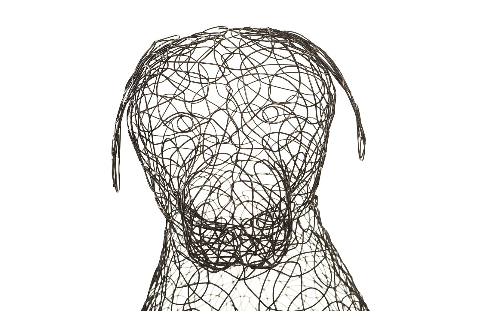 Crazy Wire Retriever Sculpture, Large