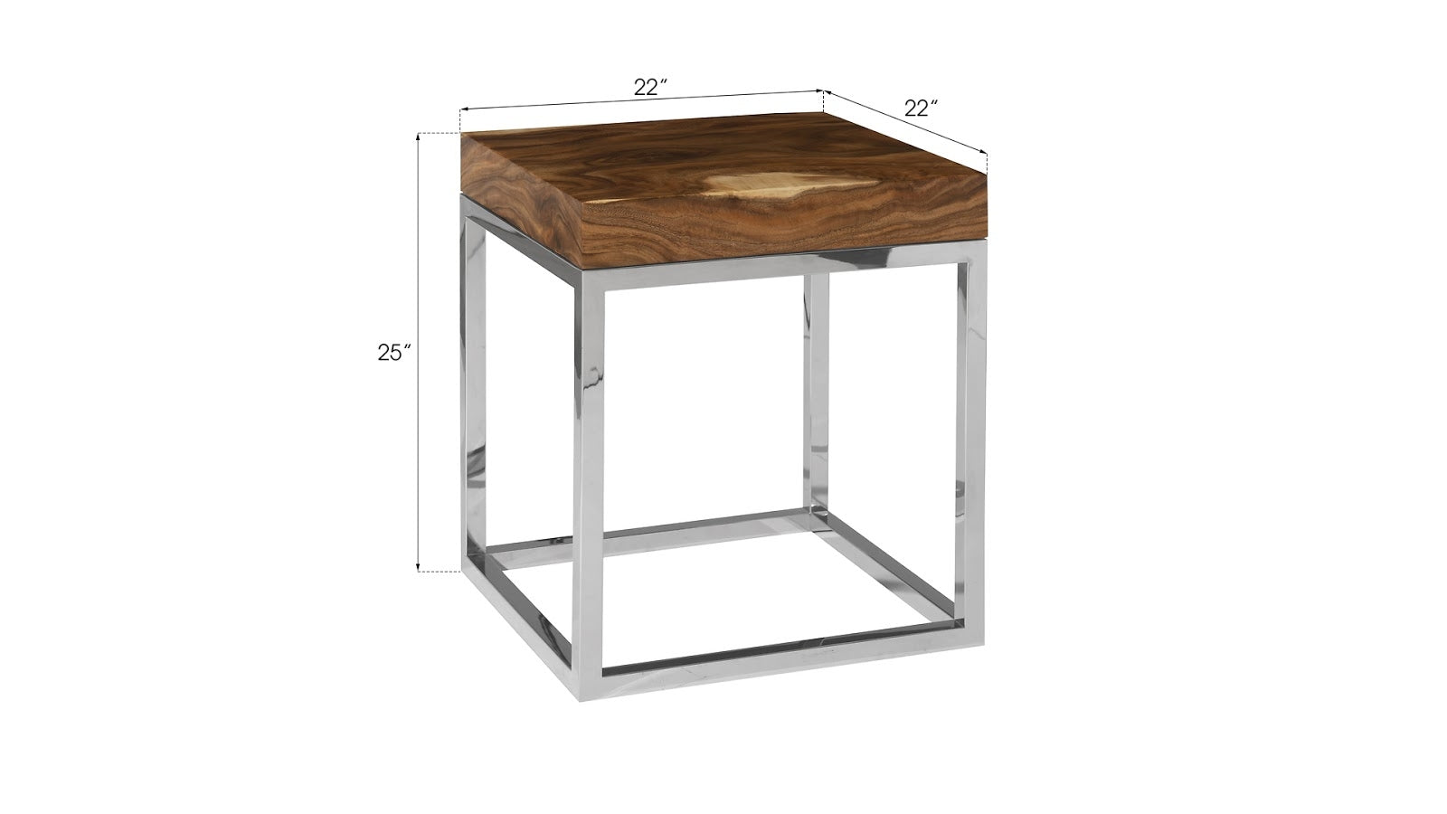 Hayden Silver Natural End Table