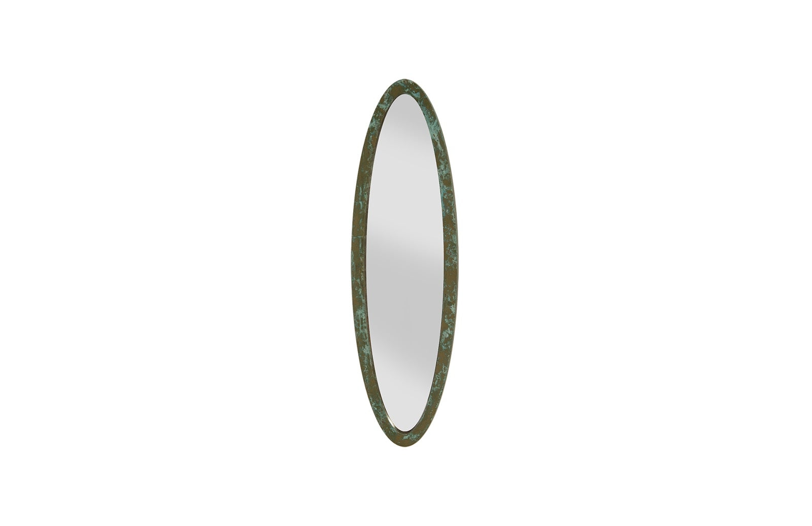 Elliptical Oval Mirror Small, Lichen