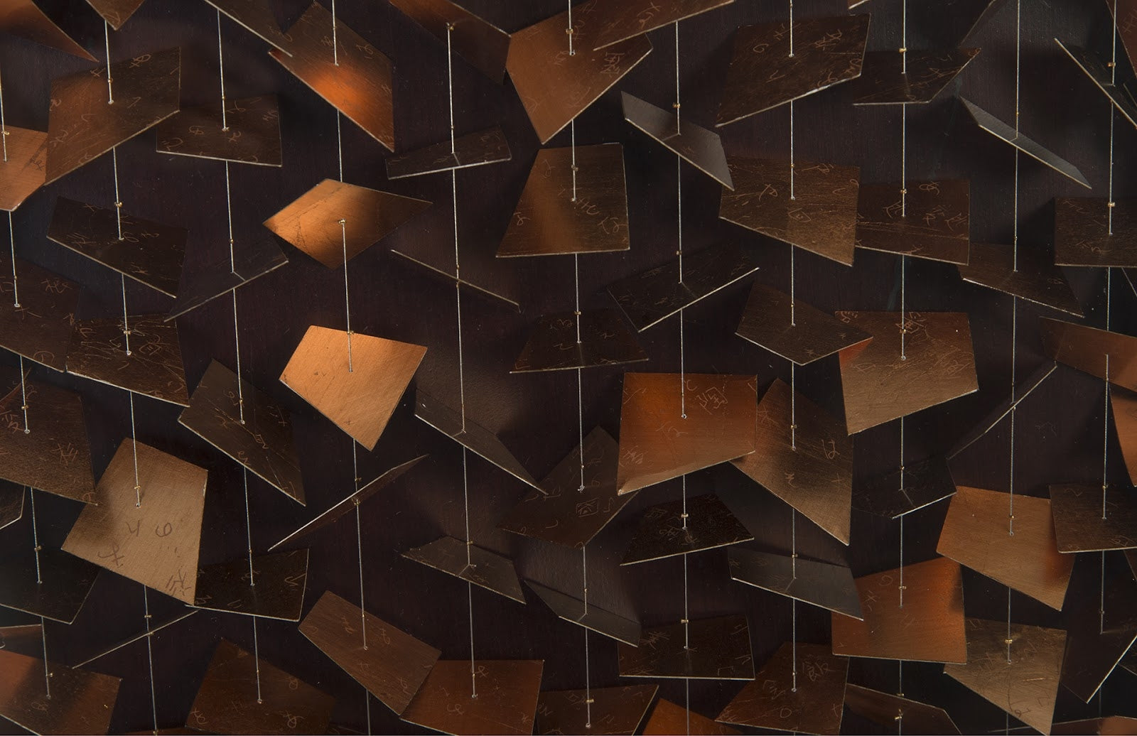 Flicker Wall Art, Rectangle, Black/Copper