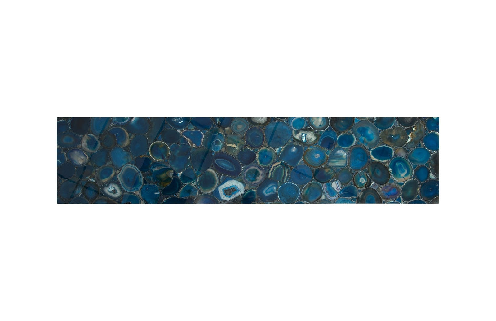 Agate Console Table Stainless Steel Base