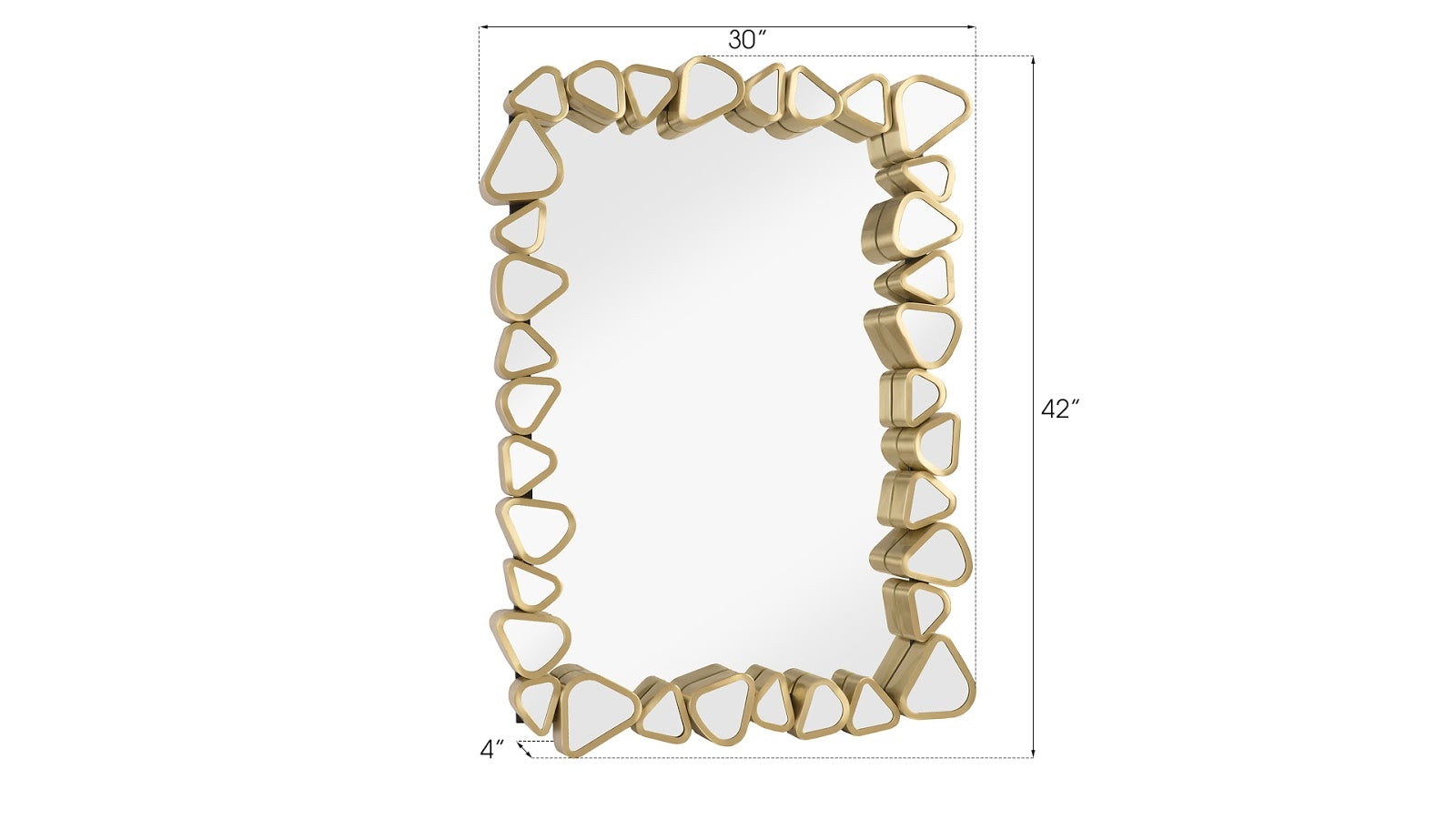 Pebble Rectangular Mirror