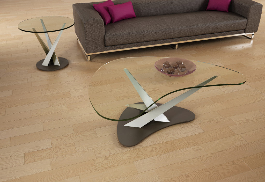 Crystal Boomerang Coffee Table