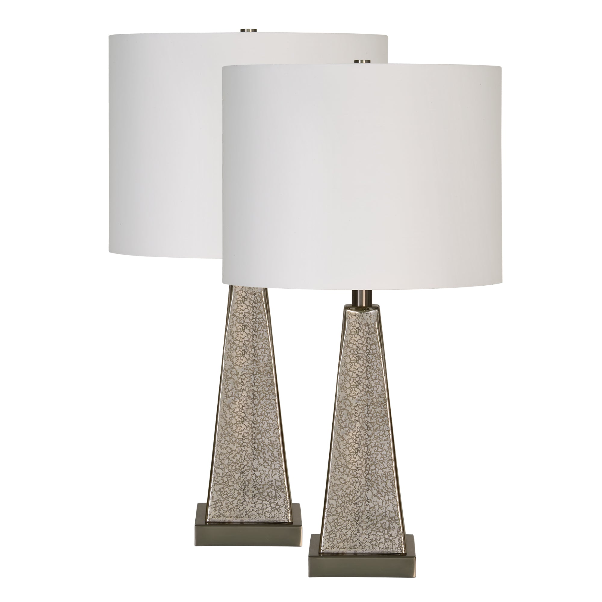 Trighton 13" Set Of 2 Mercury Glass Table Lamp