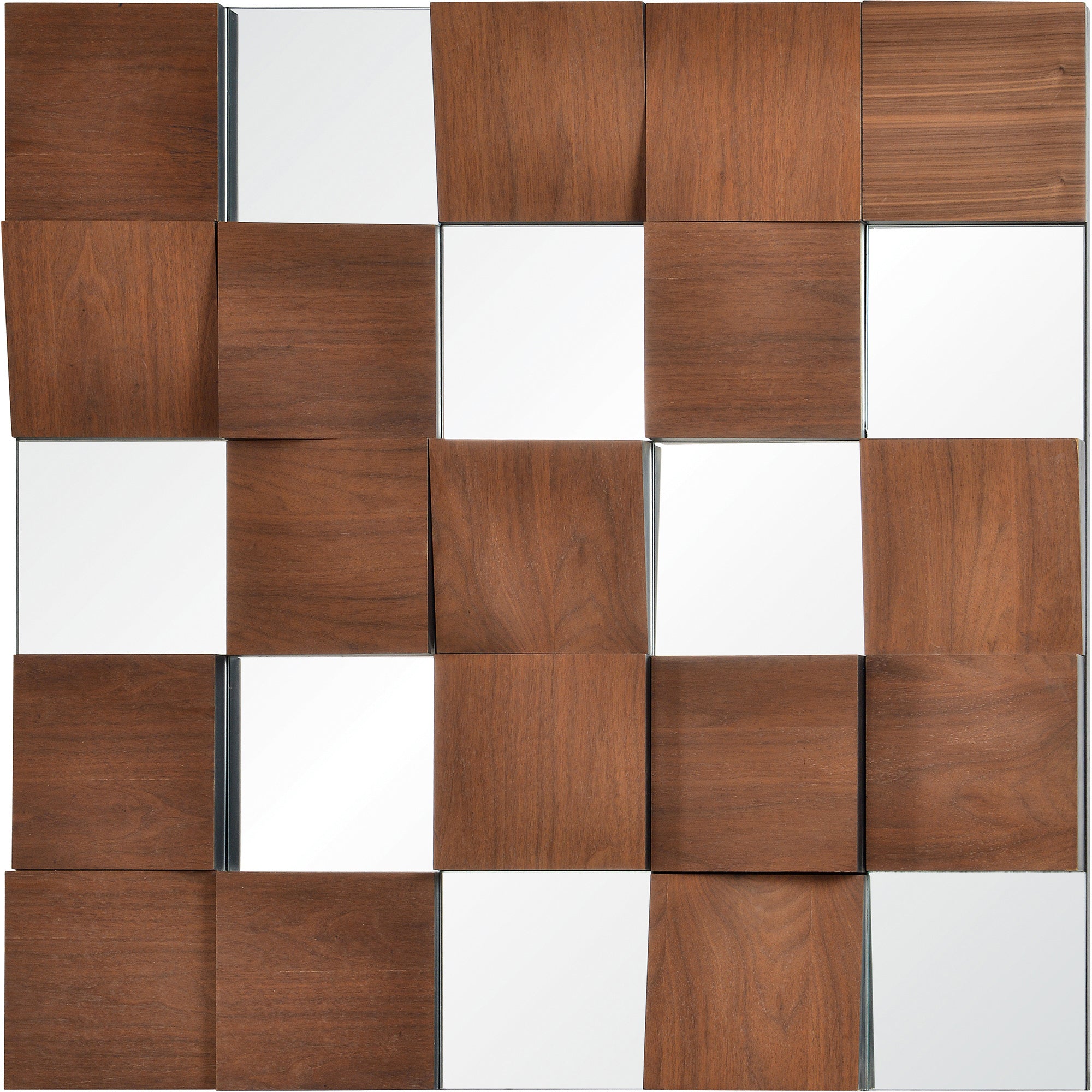 Westside 36" Wood Veneer - Walnut Mirror