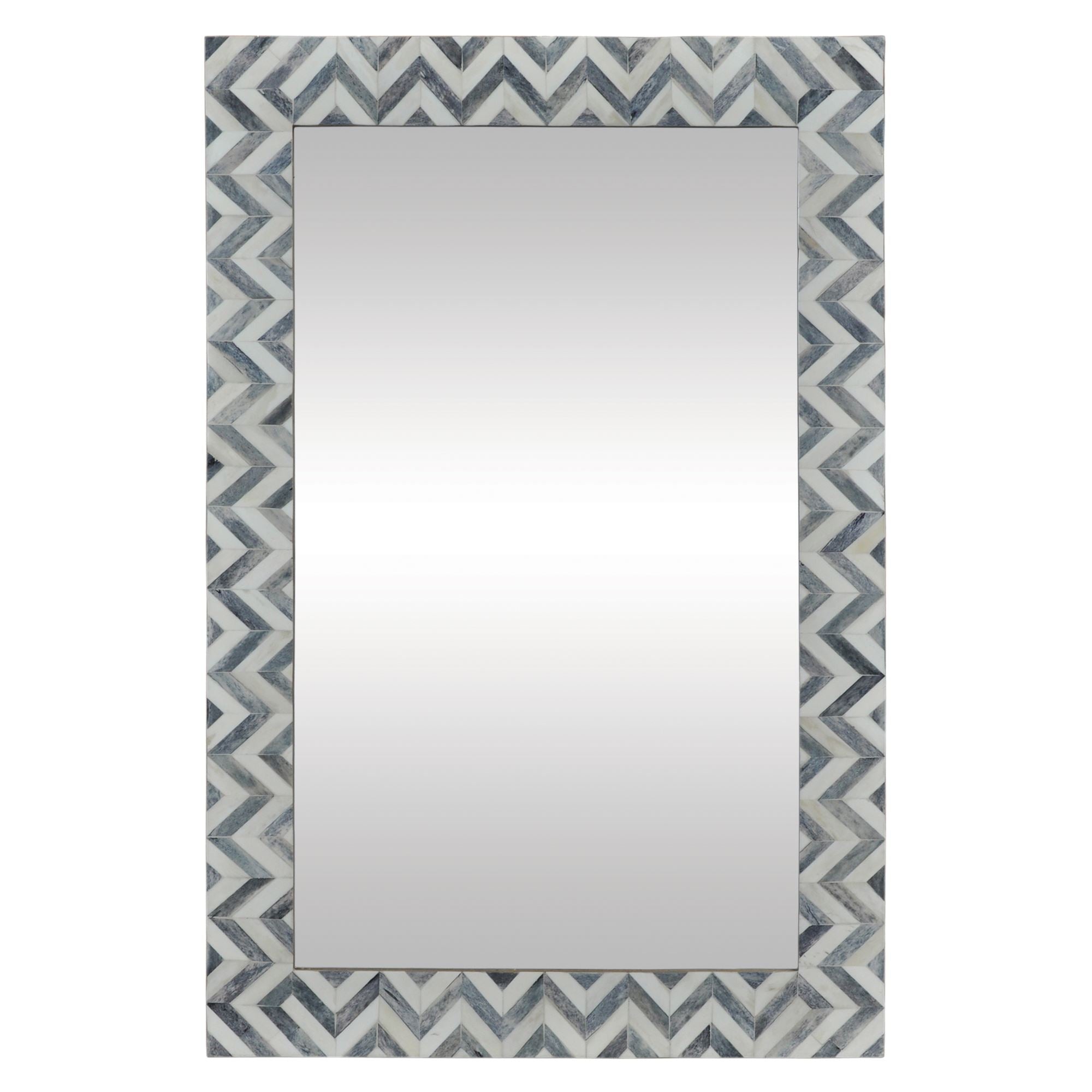 Abscissa 24" Grey - Chevron Mirror