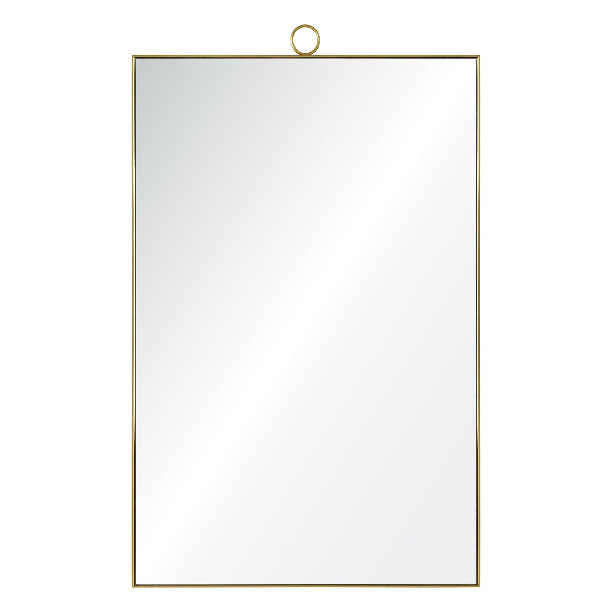 Vertice 24" Brass Mirror