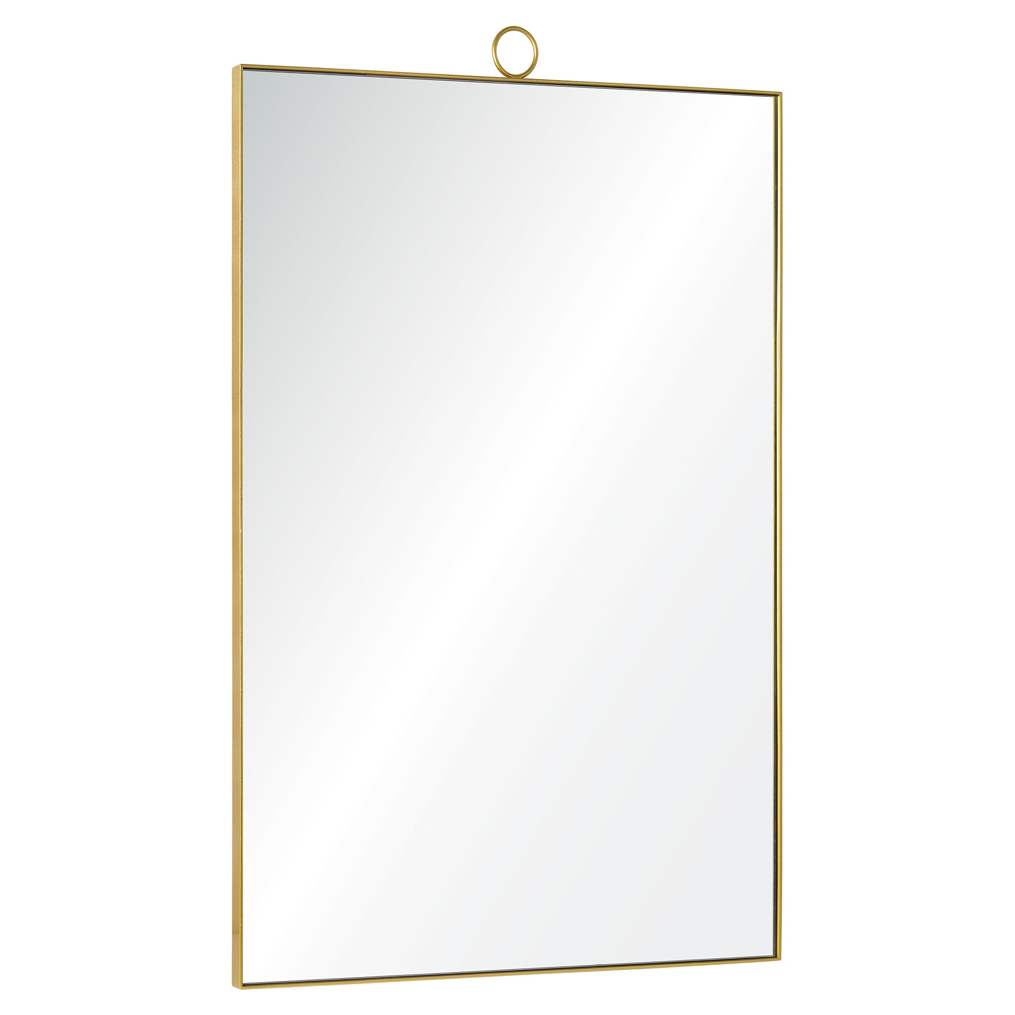 Vertice 24" Brass Mirror