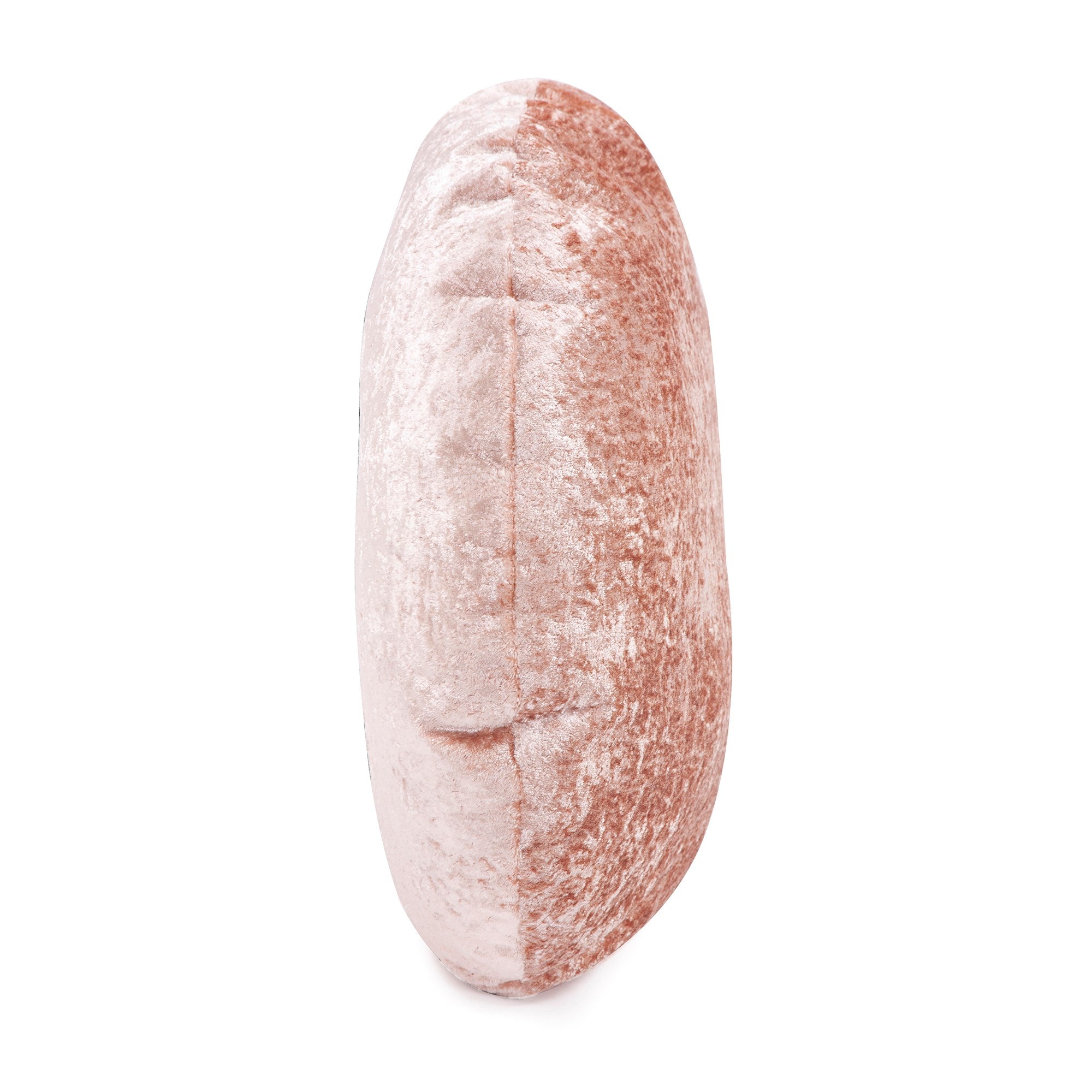 Amaron Rose Dust Crushed Velvet Round Pillow- 18"