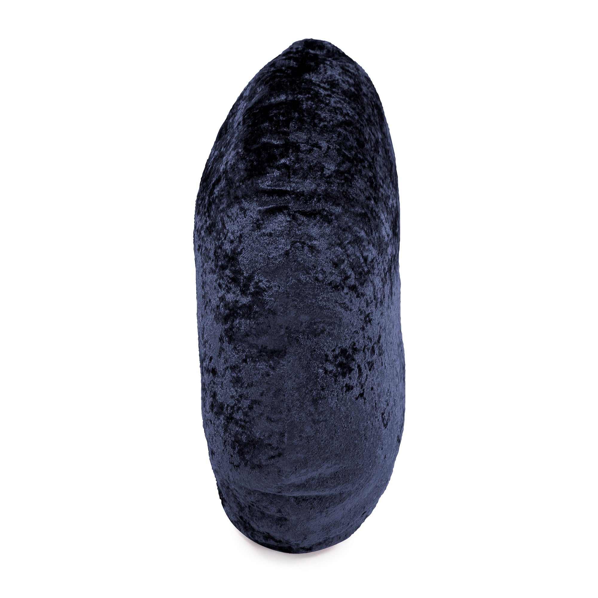 Amaron Midnight Crushed Velvet Round Pillow- 18"