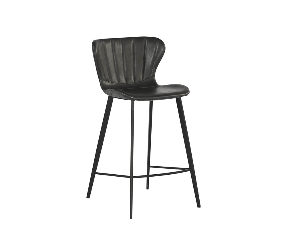 Arabella Counter Stool - Bravo Portabella / Polo  Club Kohl Grey