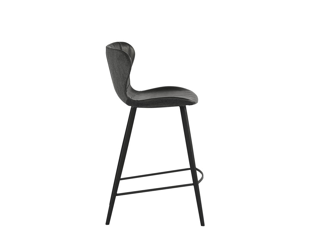 Arabella Counter Stool - Bravo Portabella / Polo  Club Kohl Grey