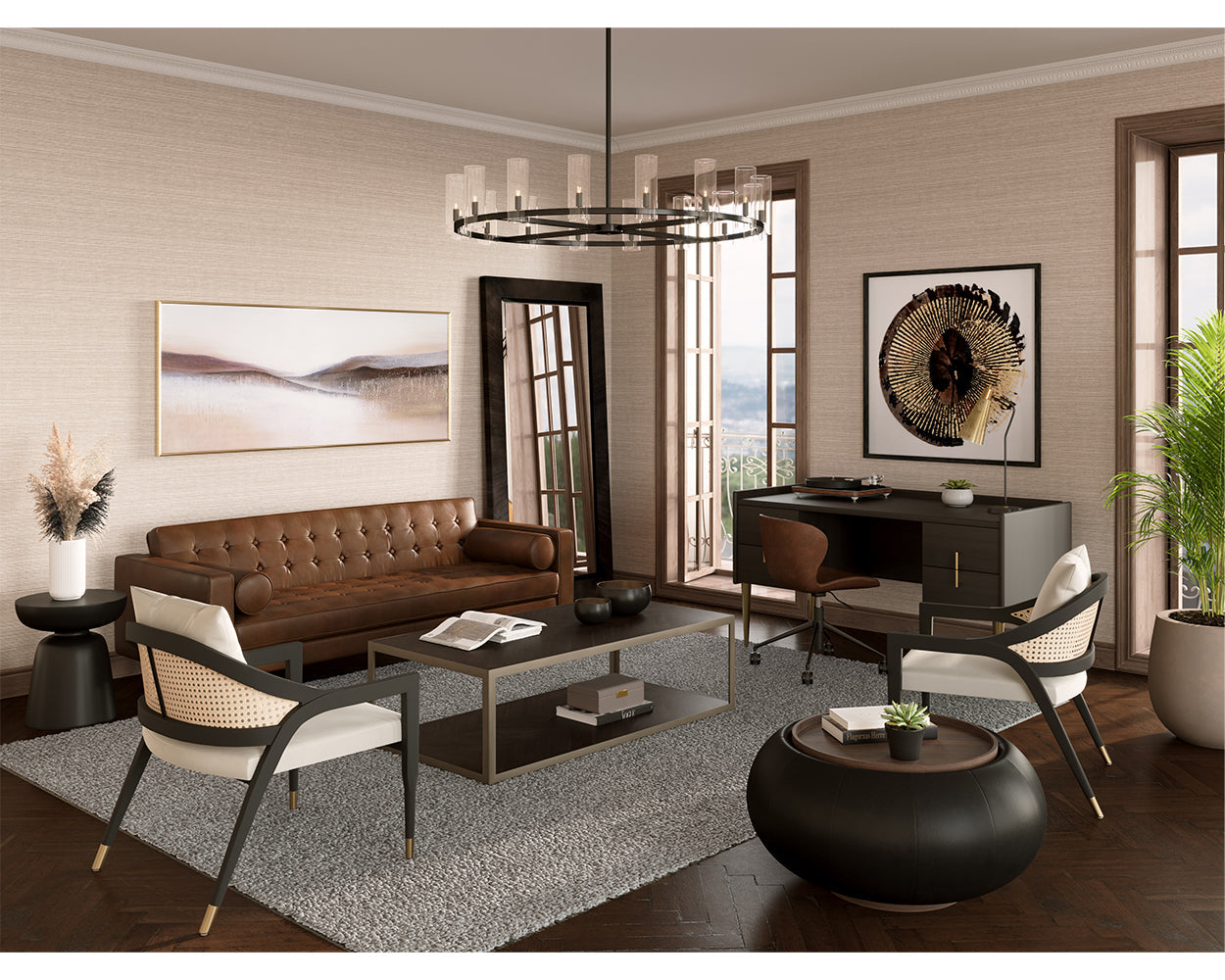 Arabella Office Chair - Bravo Cognac