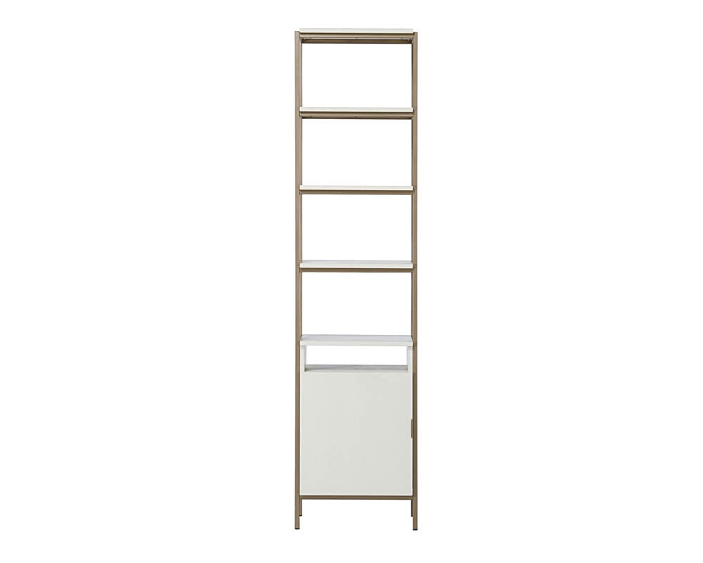 Ambrose Modular Bookcase - Small - Champagne Gold - Cream