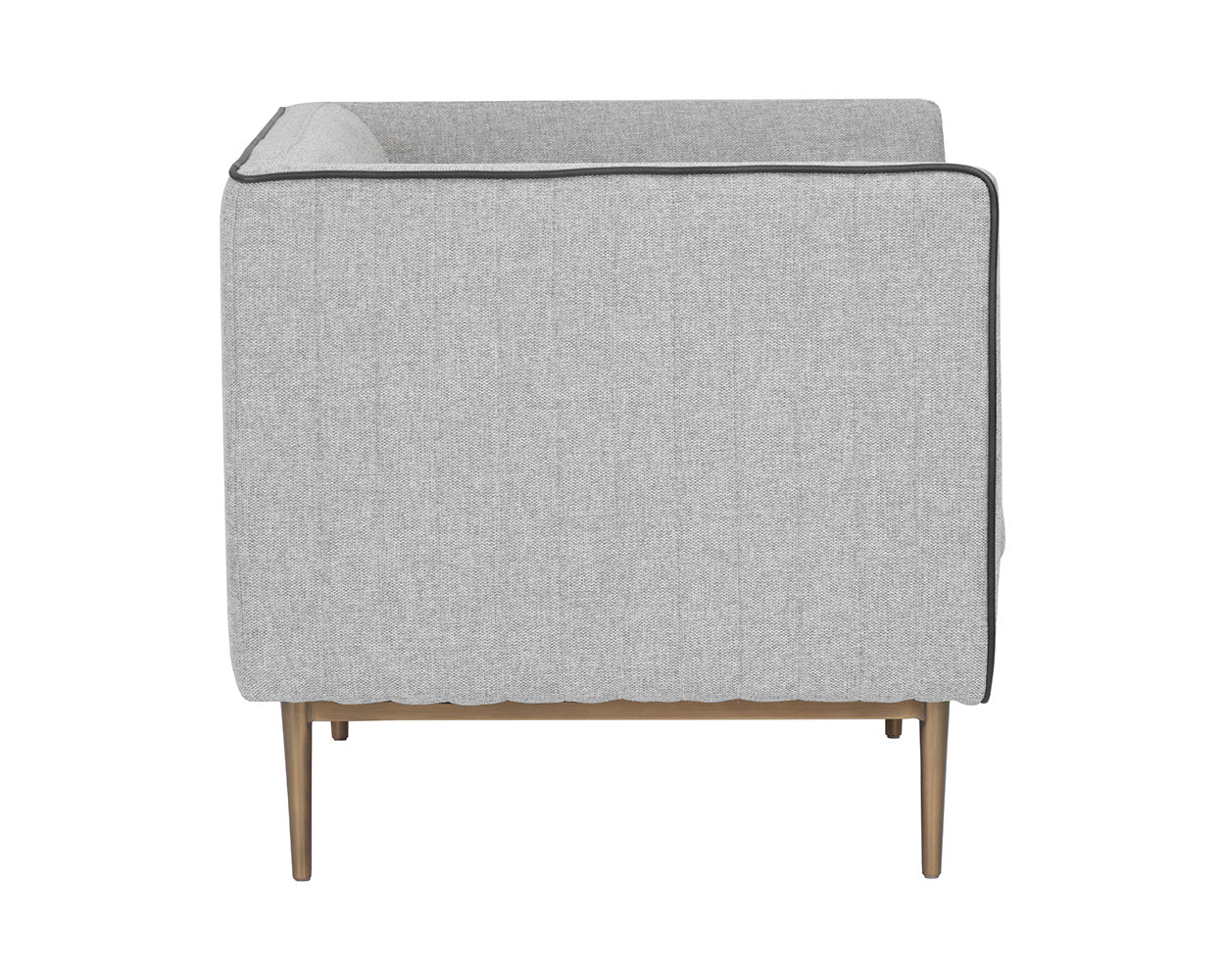 Batavia Armchair - Belfast Heather Grey / Bravo Portabella
