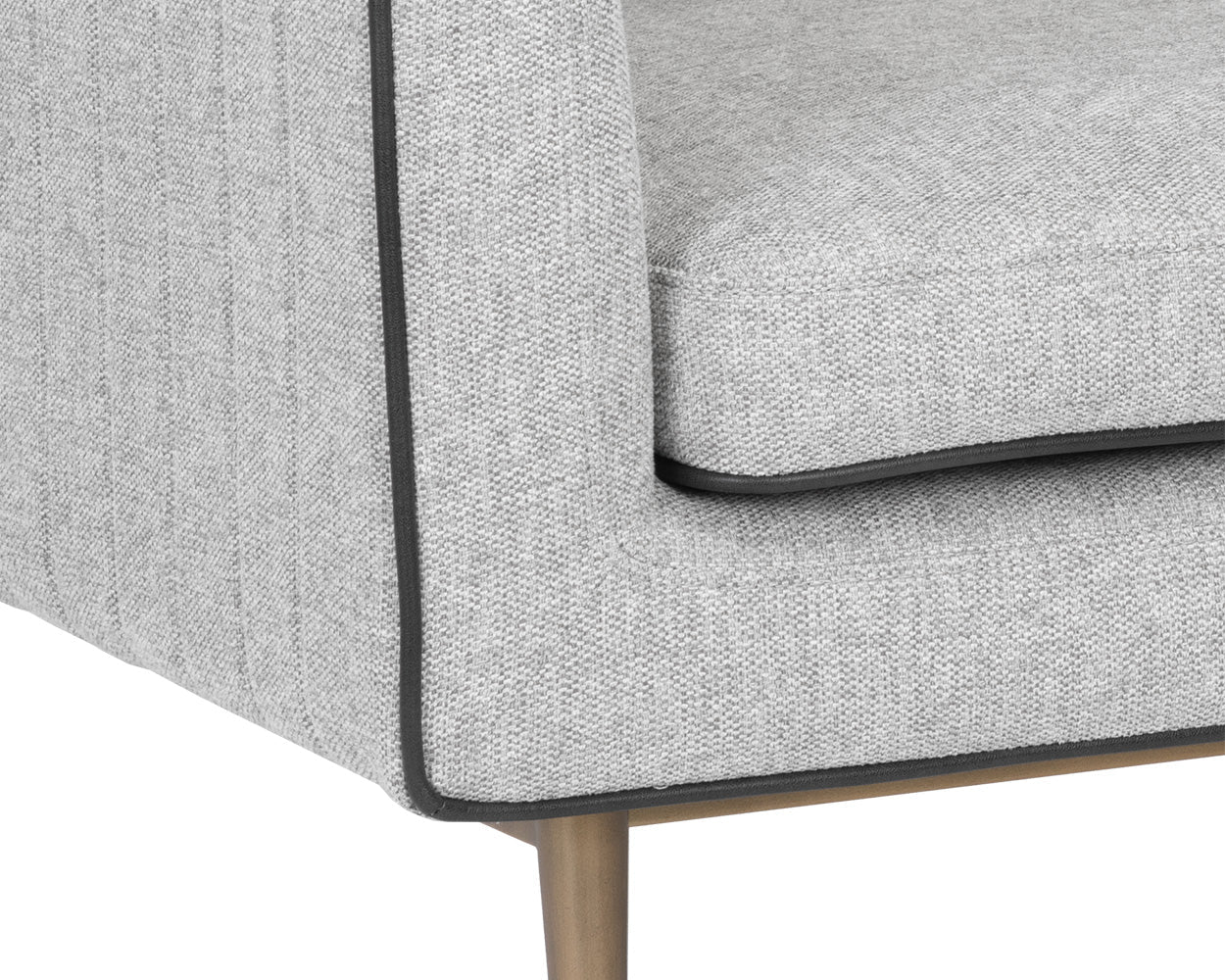 Batavia Armchair - Belfast Heather Grey / Bravo Portabella