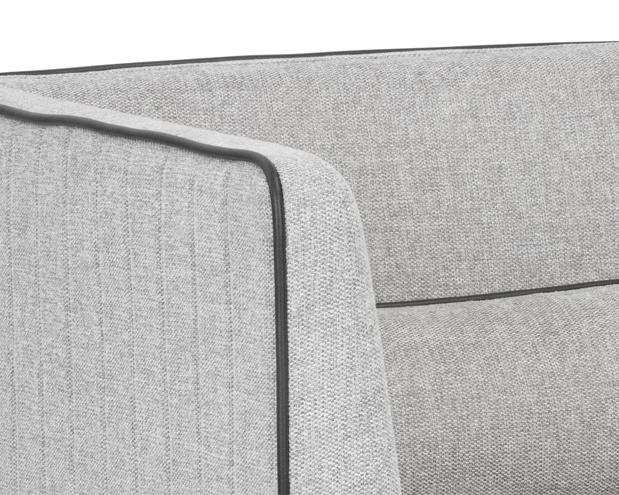 Batavia Armchair - Belfast Heather Grey / Bravo Portabella
