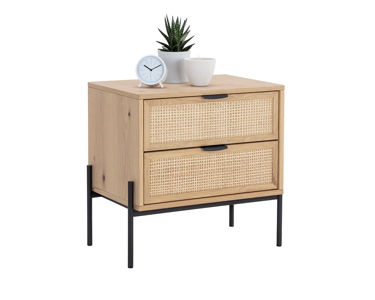Avida Nightstand - Rustic Oak