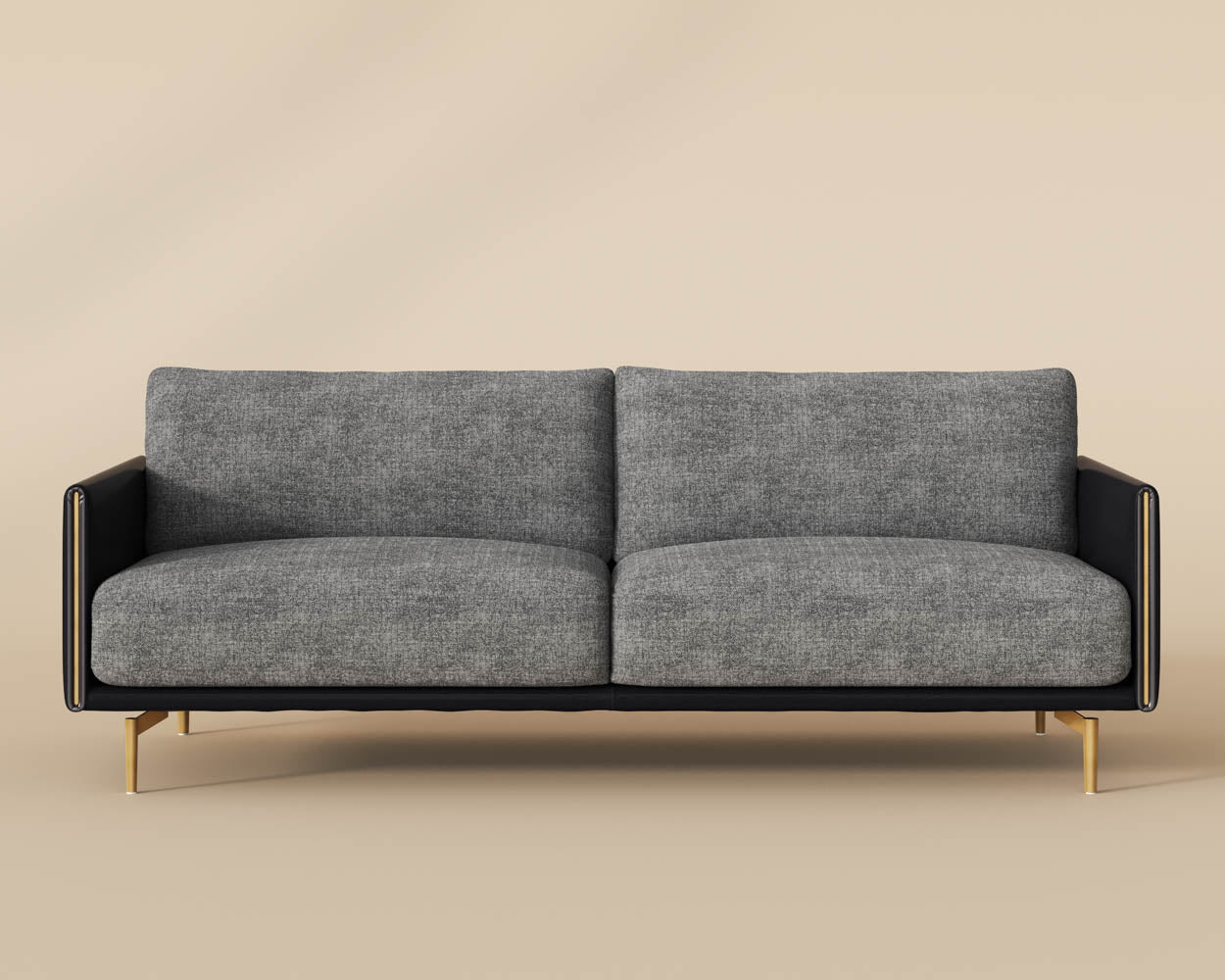 Ashi Sofa - Nash Zebra / Coal Black