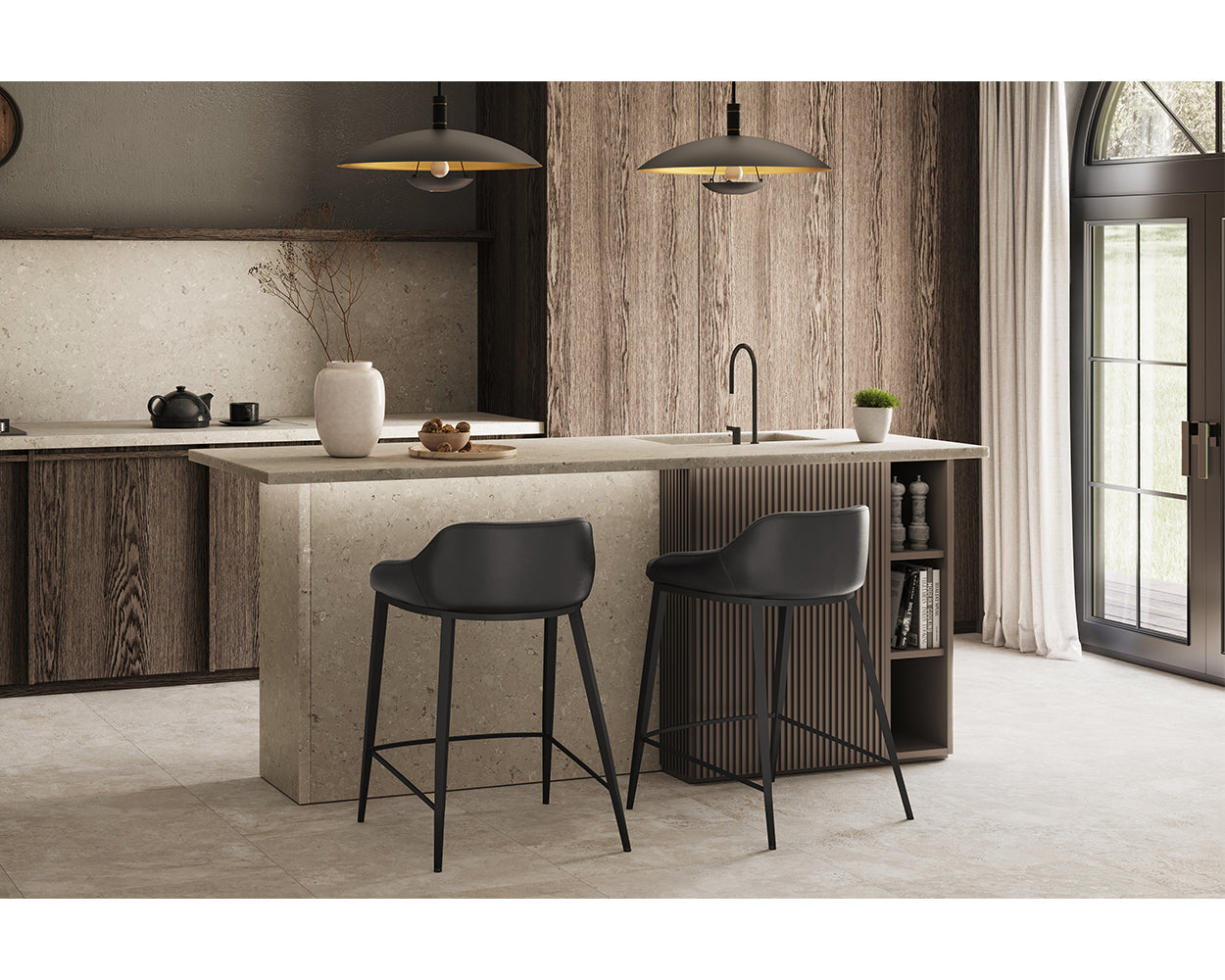 Astra Counter Stool - Nightfall Black