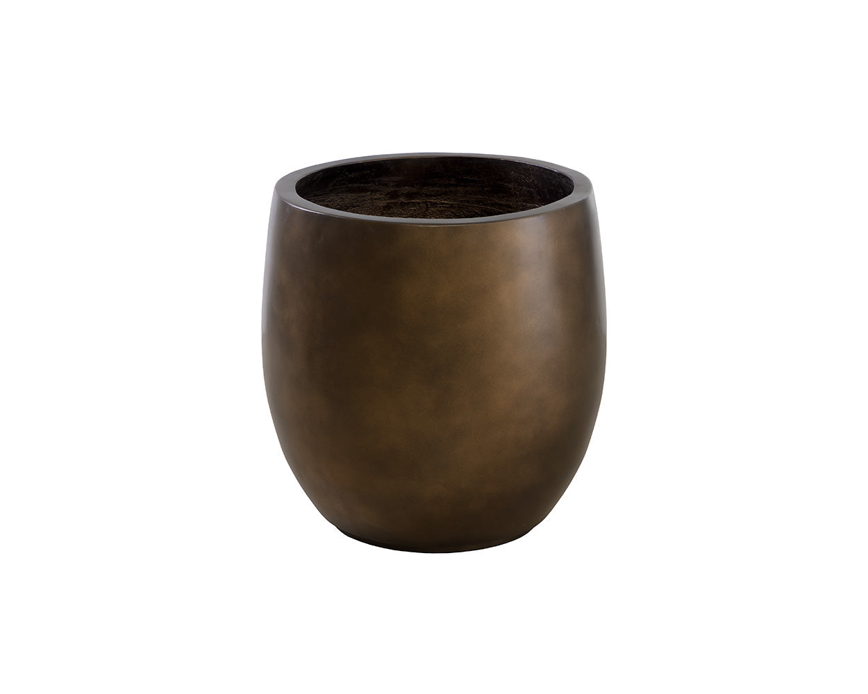 Aster Planter - Small - Round - Antique Bronze Look