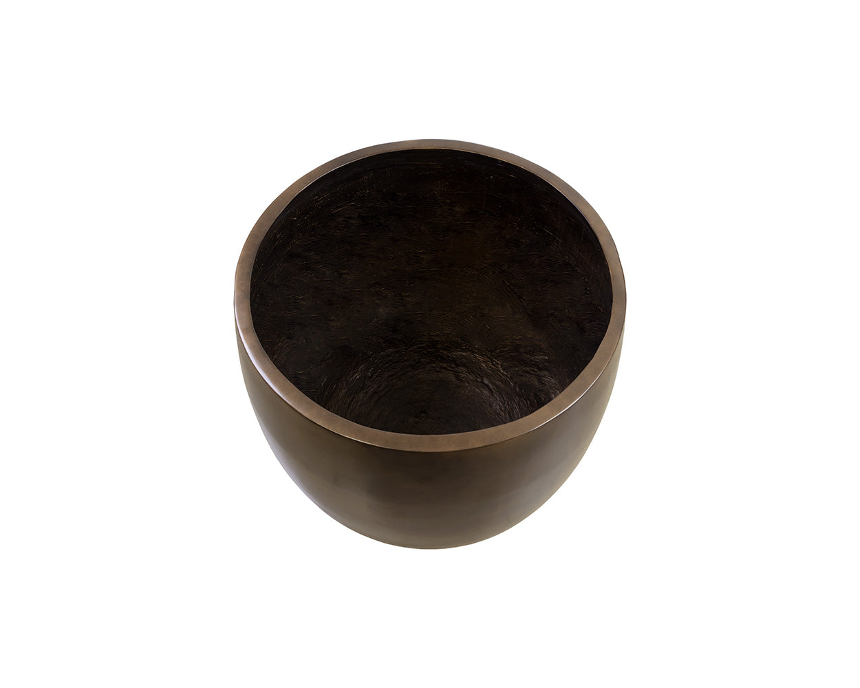 Aster Planter - Small - Round - Antique Bronze Look