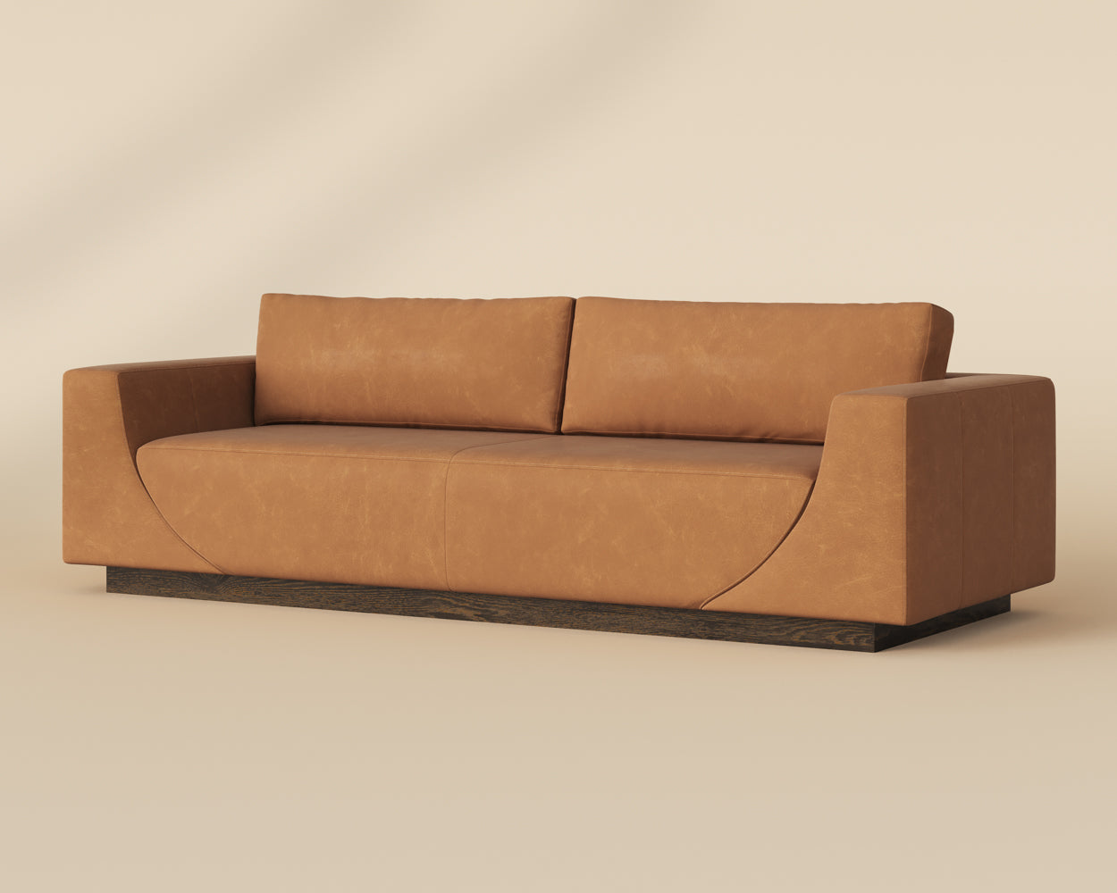 Anakin Sofa - Dark Brown - Tuscany Cognac Leather