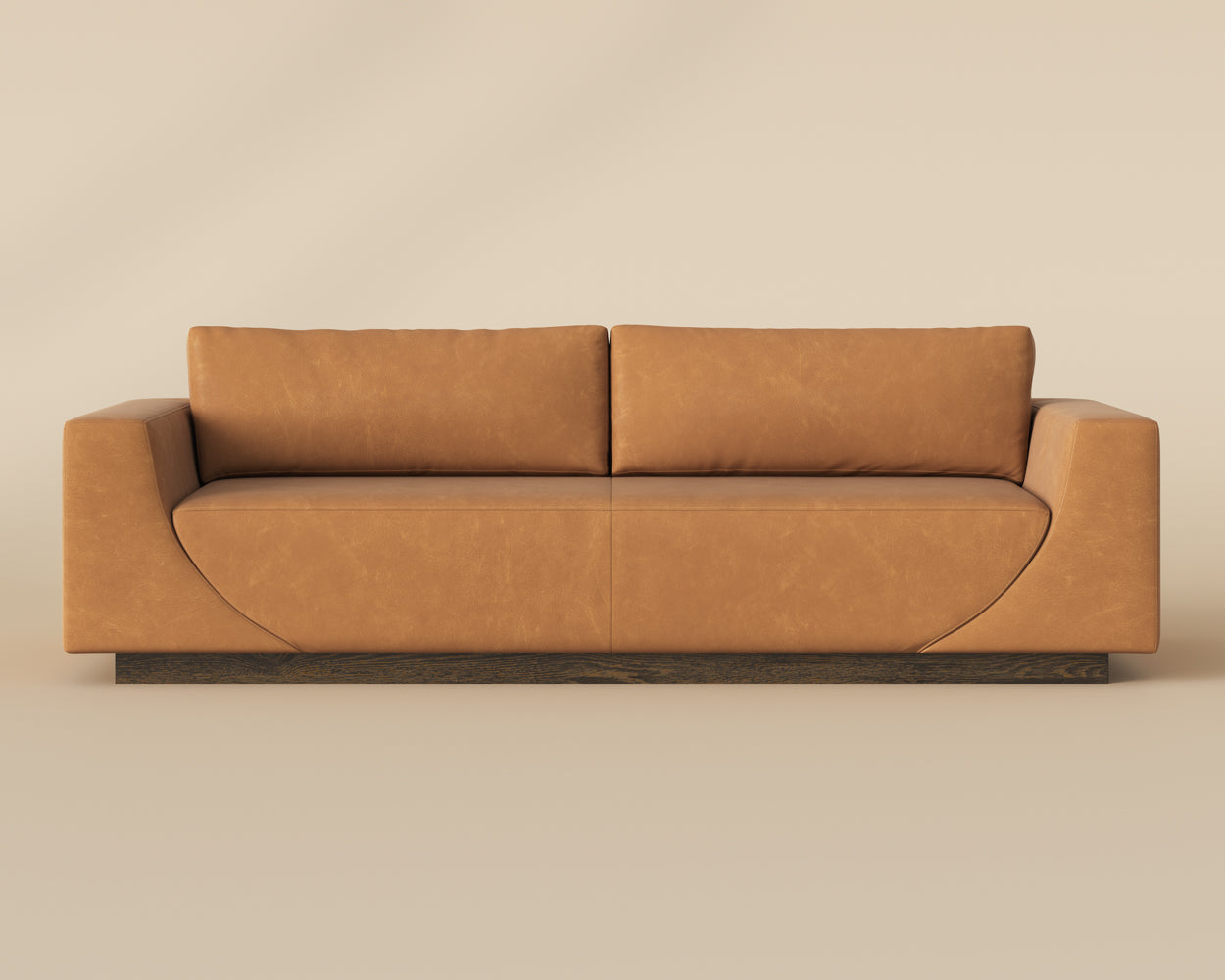 Anakin Sofa - Dark Brown - Tuscany Cognac Leather