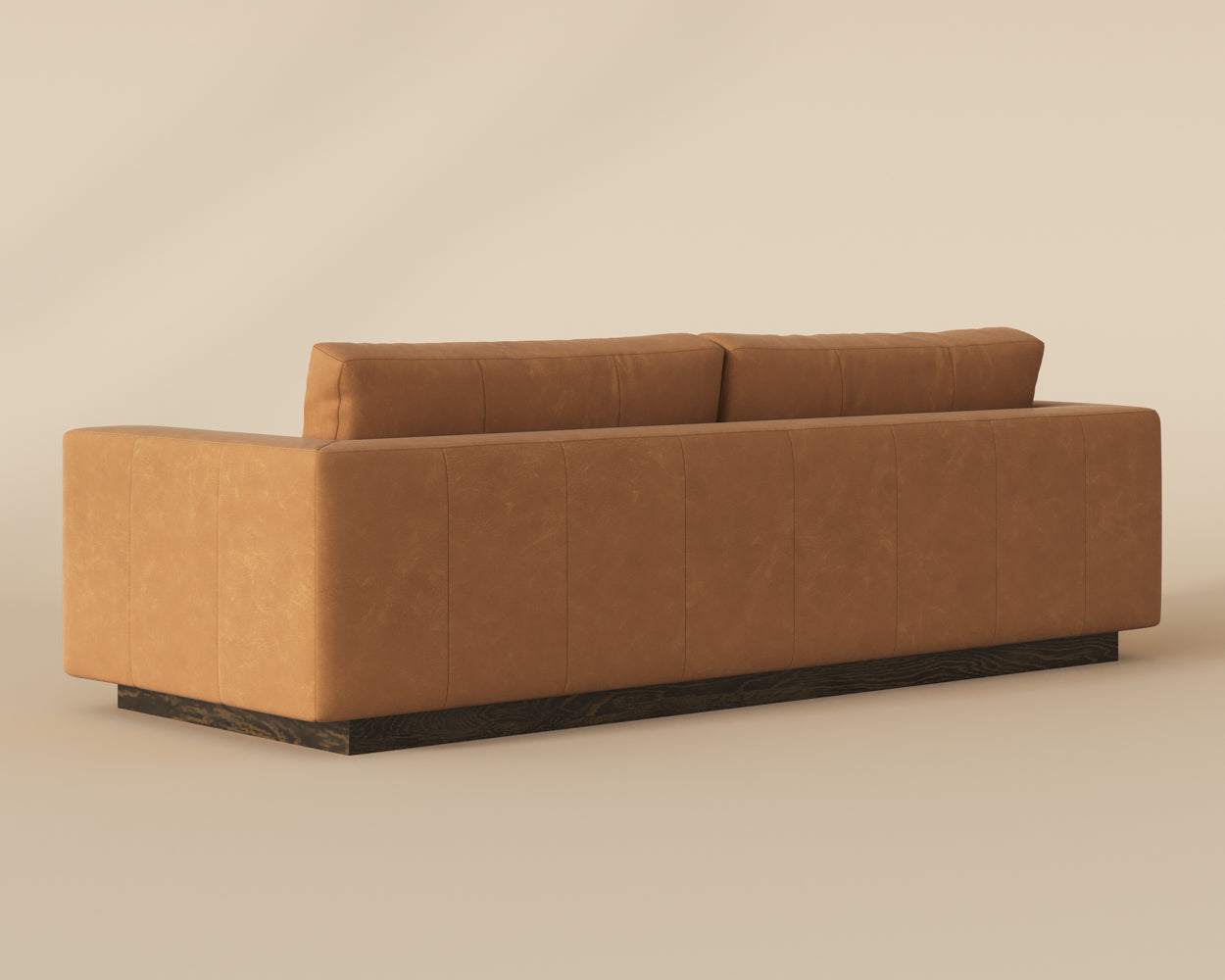 Anakin Sofa - Dark Brown - Tuscany Cognac Leather