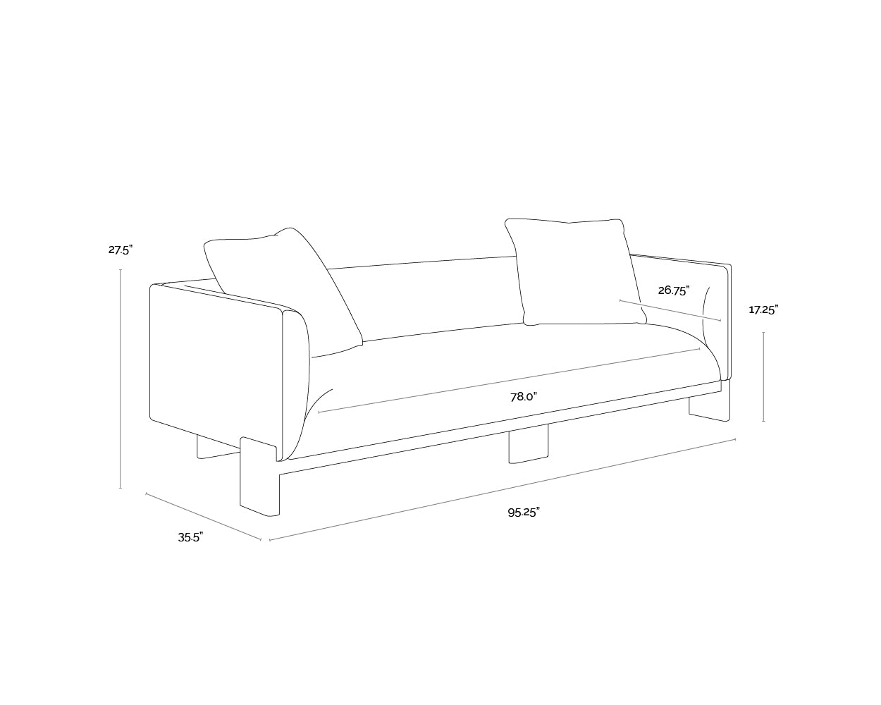 Anwa Sofa - Polo Club Muslin