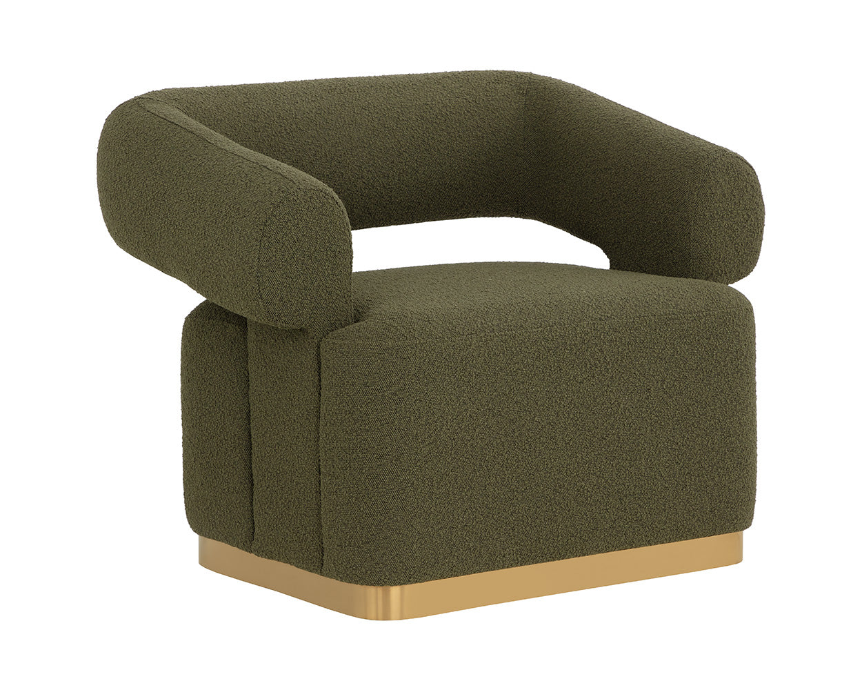 Aggie Swivel Lounge Chair - Copenhagen Olive