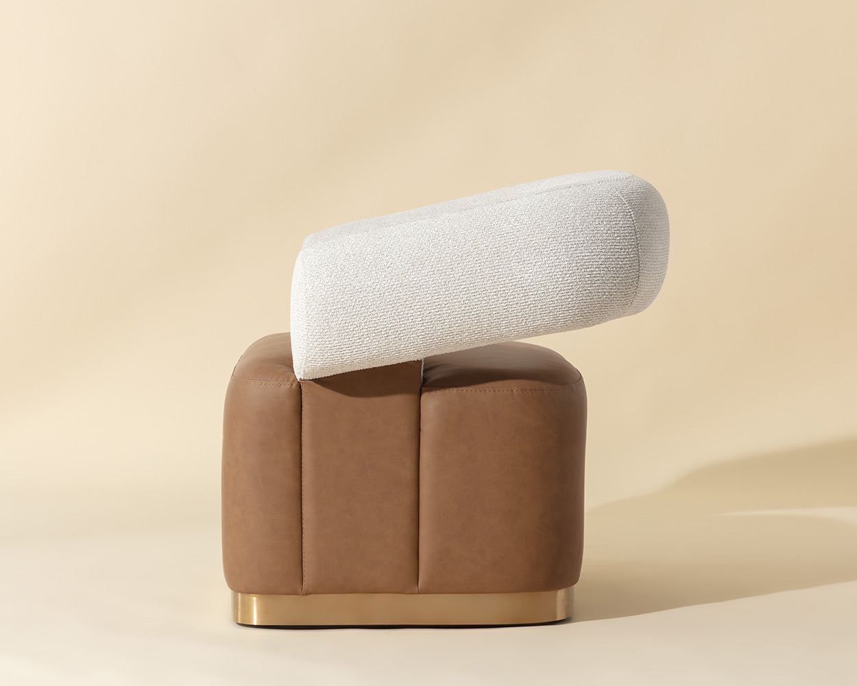 Aggie Swivel Lounge Chair - Milliken Cognac / Rhea Light Barley