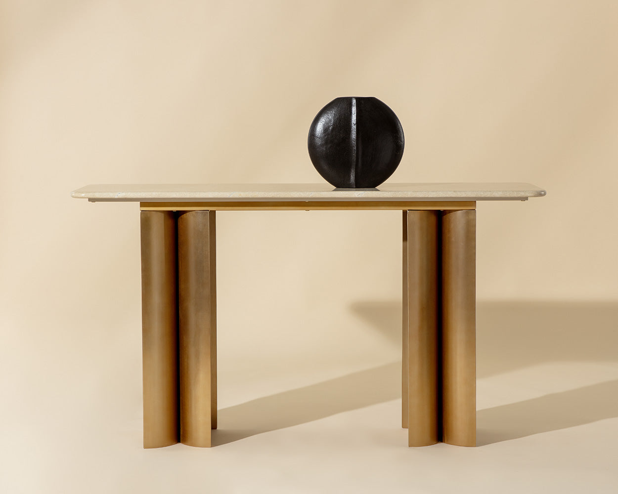 Astara Console Table - Antique Brass