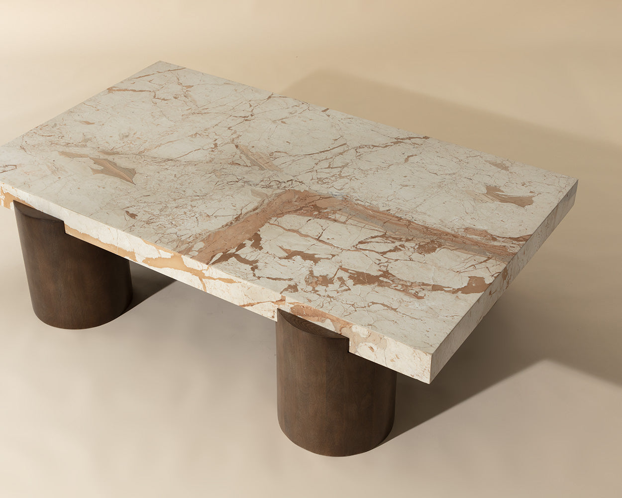 Ardi Coffee Table - Crema Breccia Marble