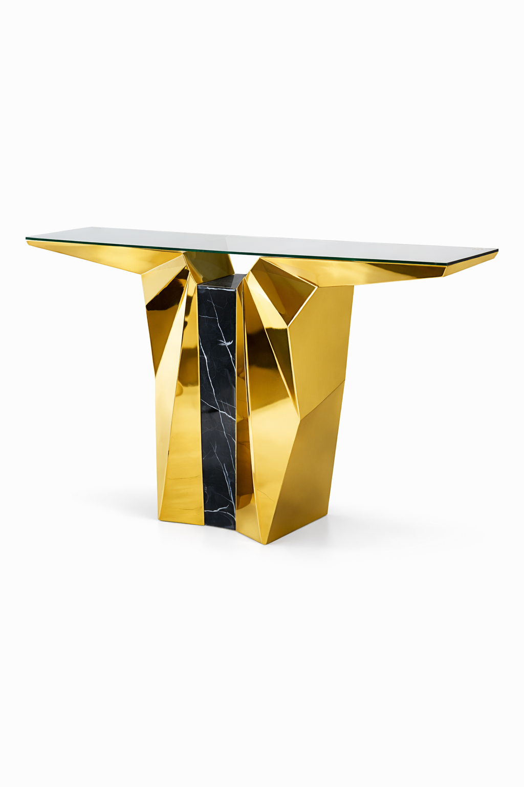 Angel Gold-Black Console Table