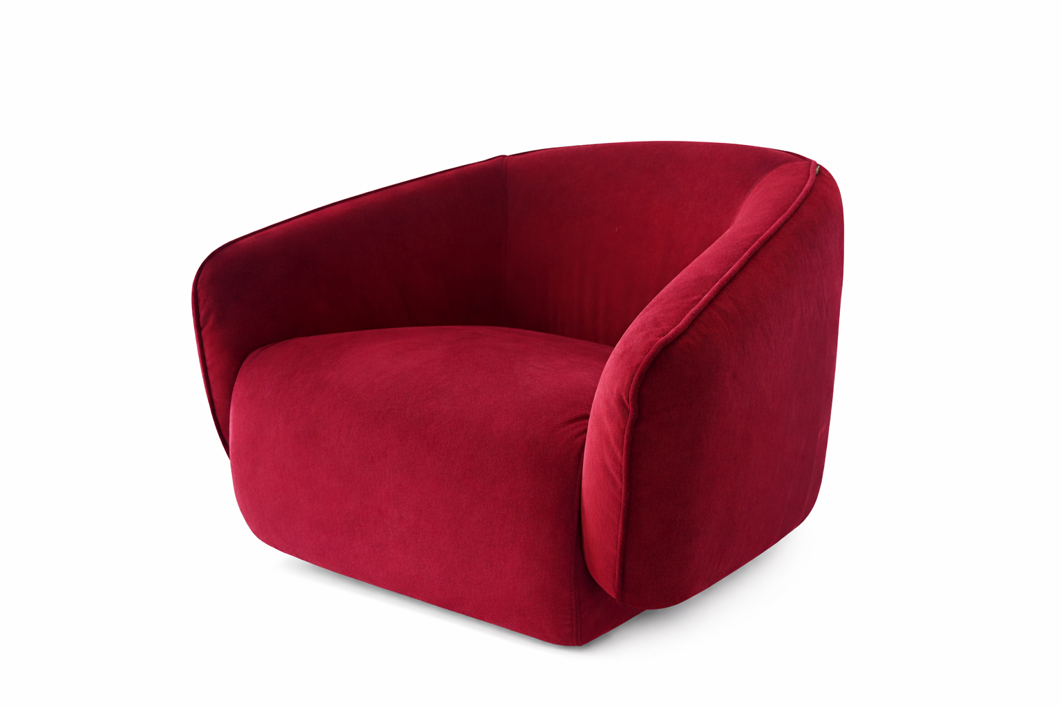 Bossa Fabric Swivel Armchair