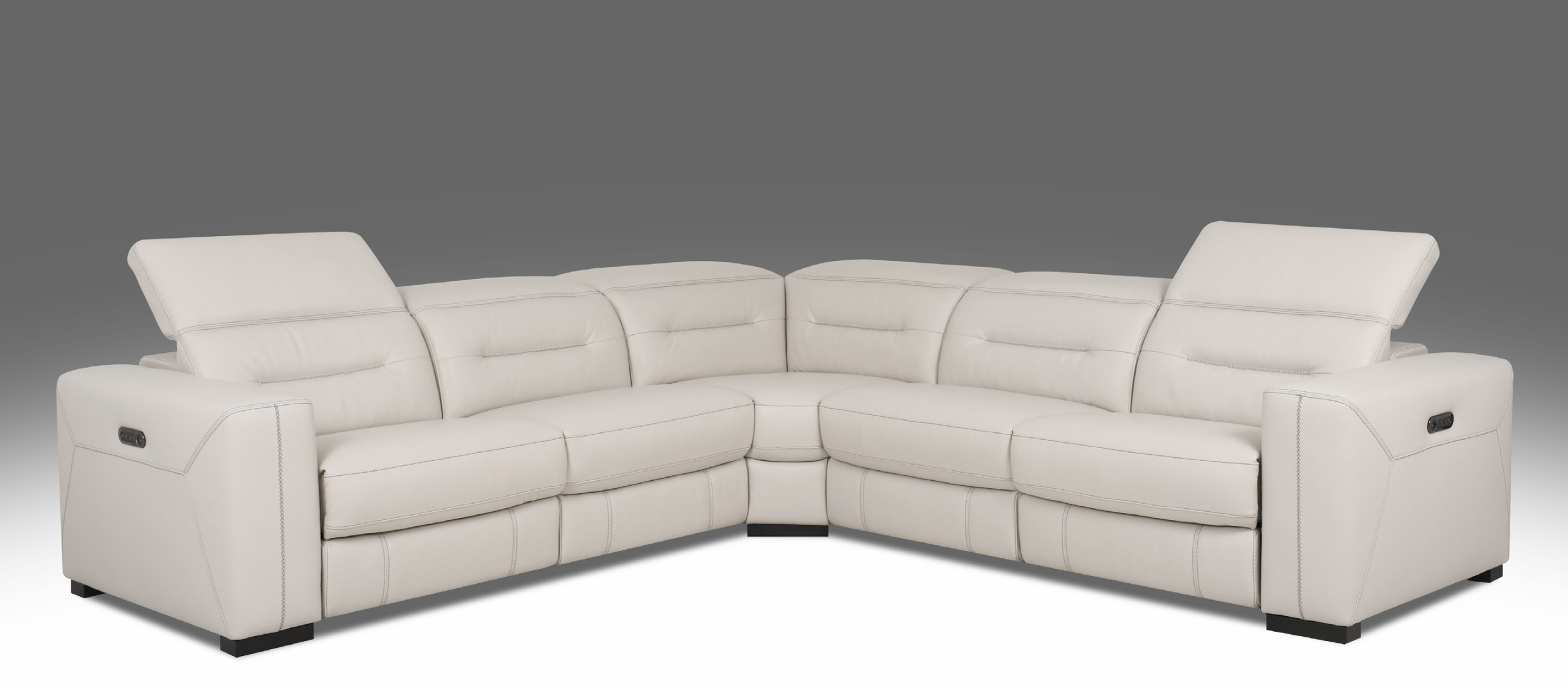 Alonzo Leather Power Reclining Sectional