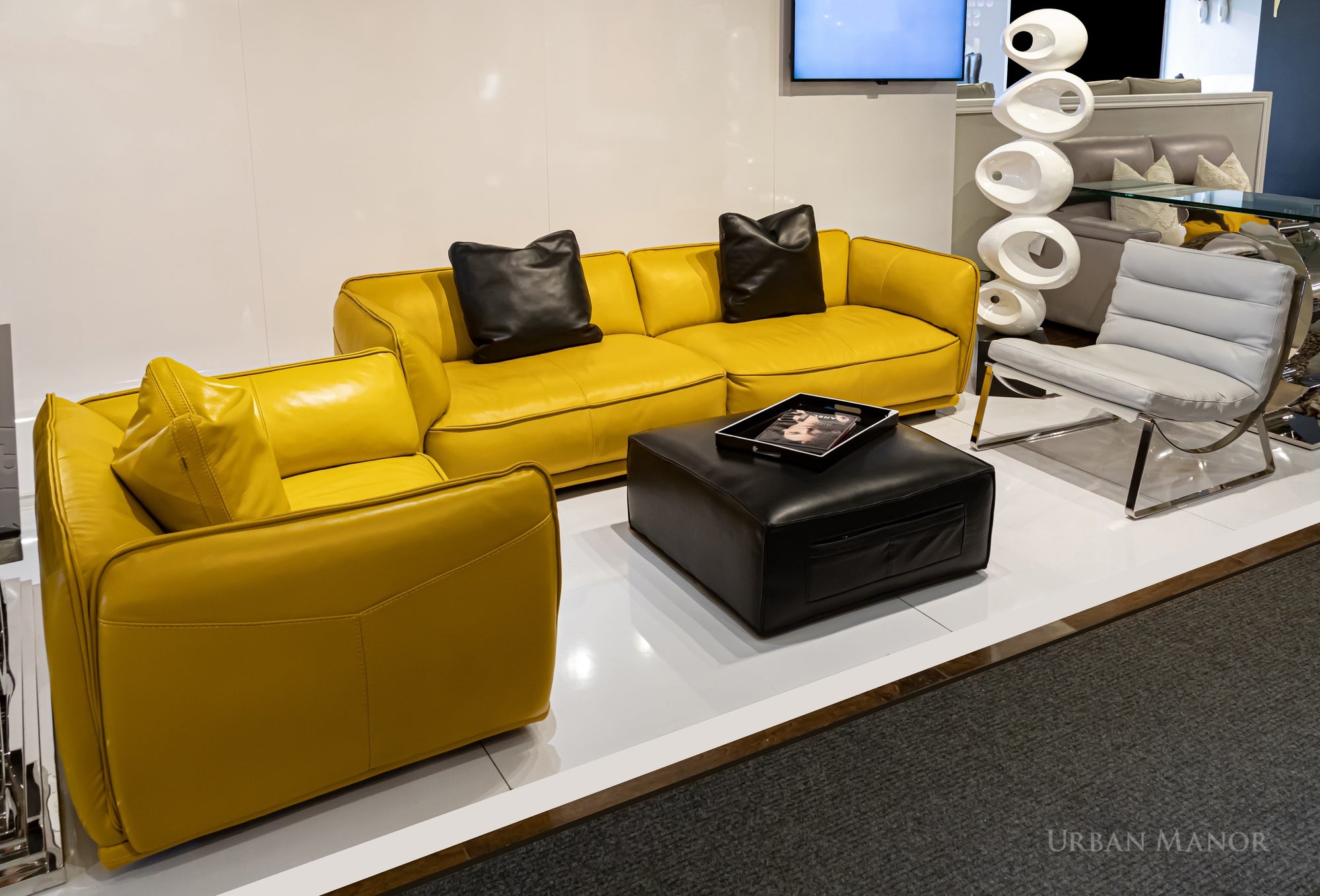 Frederic Leather Sofa