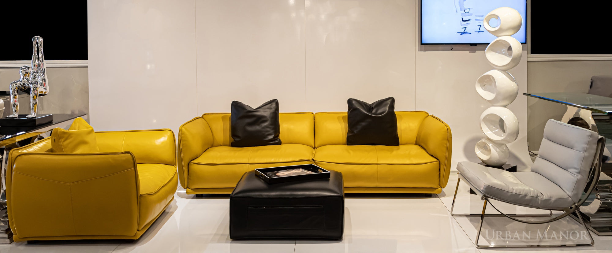 Frederic Leather Sofa