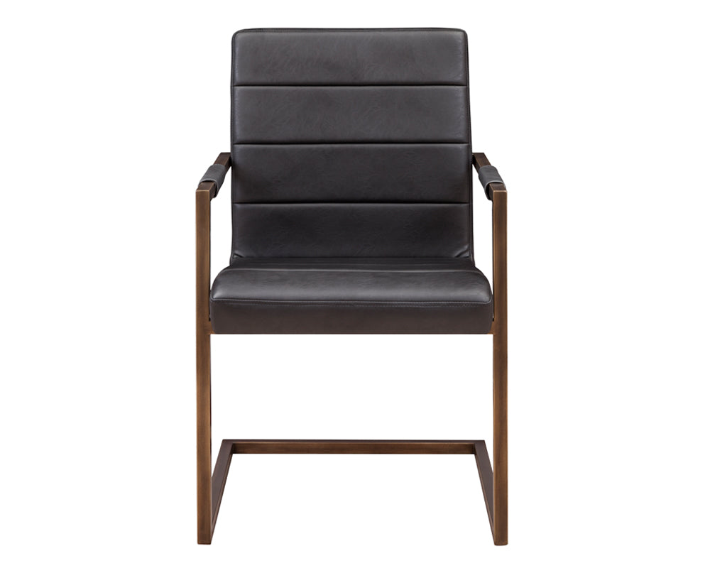 Jafar Dining Armchair - Vintage Black