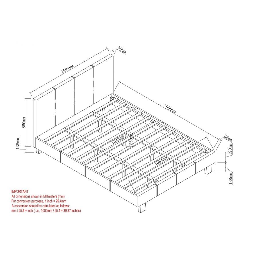 Volt White Queen Platform Bed